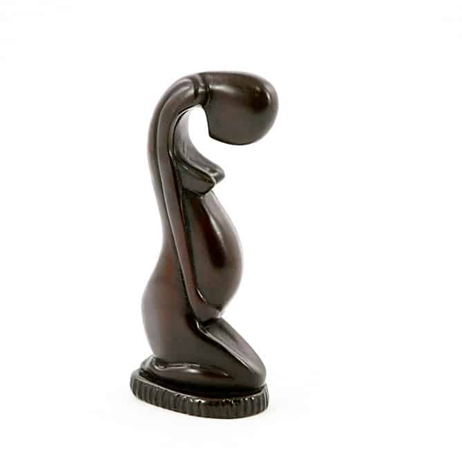 Pregnant Woman Statue Polystone (20 cm)