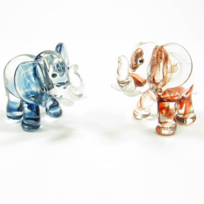 Glass Statue Elephant Assorted (5 cm)