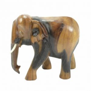 Wooden Statue of Elephant (15 cm)