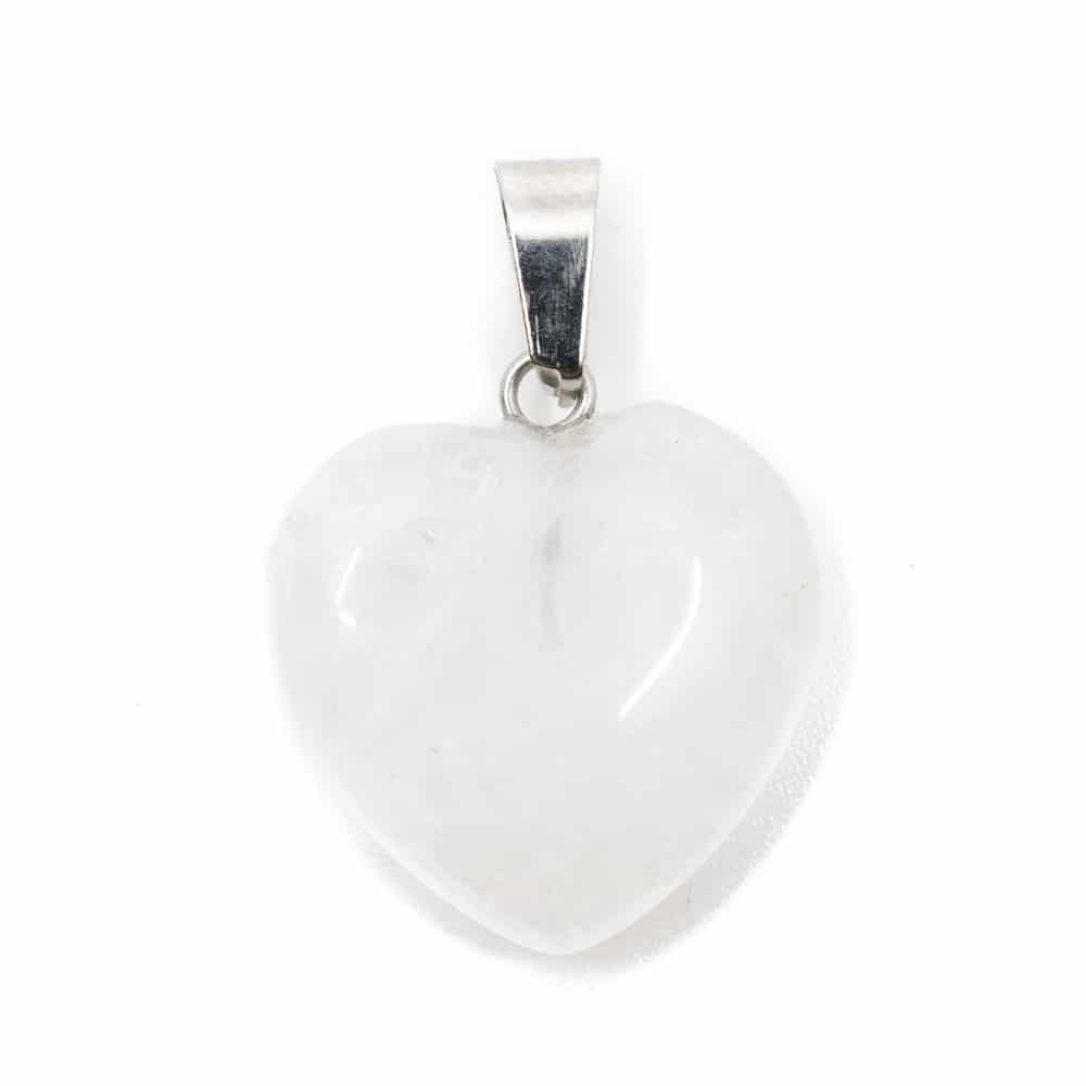 Gemstone Heart-shaped Pendant Rock Crystal (20 mm)