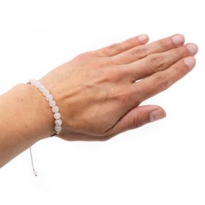Gemstone Bracelet Pink Quartz Adjustable