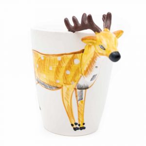 Cup Hand Painted Deer