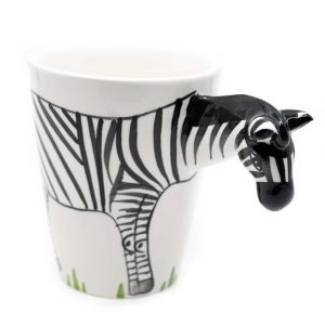 Cup Hand Painted Zebra