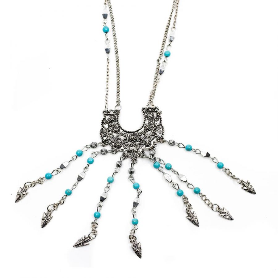 Bohemian Chain Flower Pattern & Spearheads