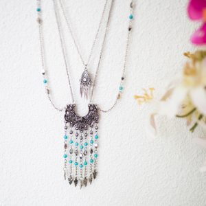 Bohemian Chain Flower Pattern & Spearheads