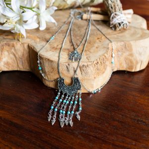 Bohemian Chain Flower Pattern & Spearheads