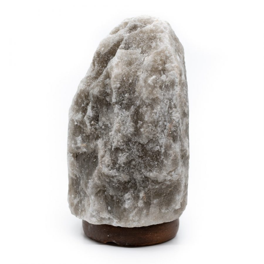 Himalayan Salt Lamp Grey (1-2 kg) approx. 15 x 11 x 9 cm