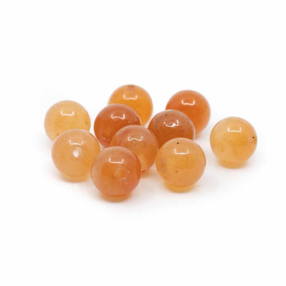 Gemstone Loose Beads Red Aventurine - 10 pieces (6 mm)