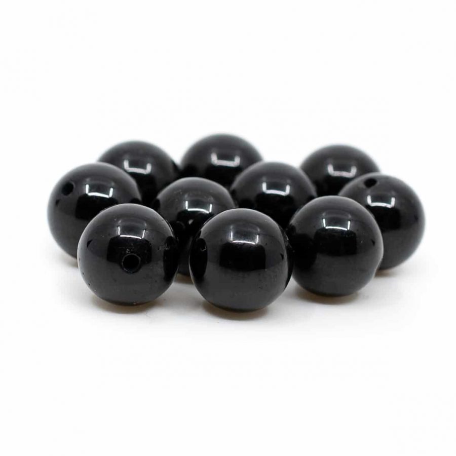 Gemstone Loose Beads Obsidian - 10 pieces (8 mm)