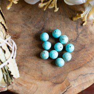 Gemstone Loose Beads Turquoise - 10 pieces (10 mm)
