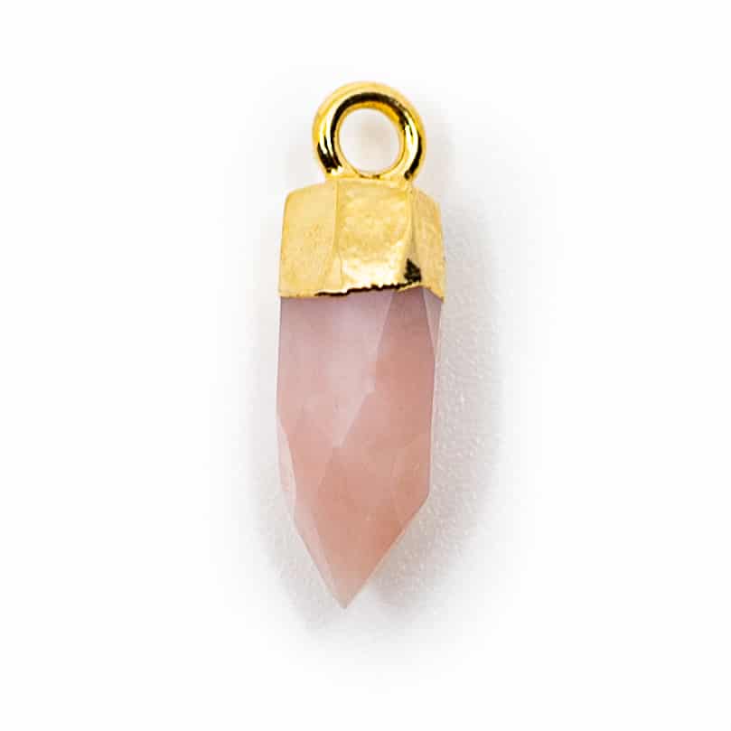 Gemstone Pendant Point Pink Opal (12 mm)