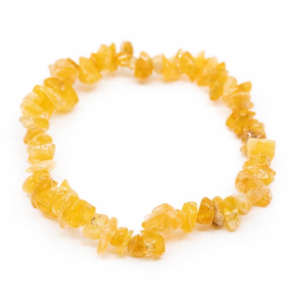 Gemstone Chip Bracelet Citrine (5-10 mm Stones)