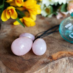 Yoni Egg Set Rose Quartz - set of 3