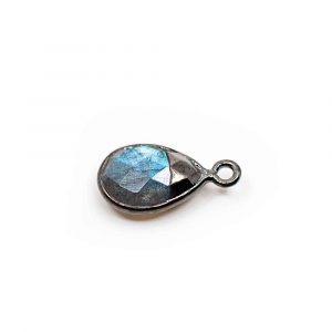 Gemstone Pendant Labradorite Pear - 925 Silver