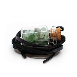 Gift Bottle on Wax Cord with Aventurine