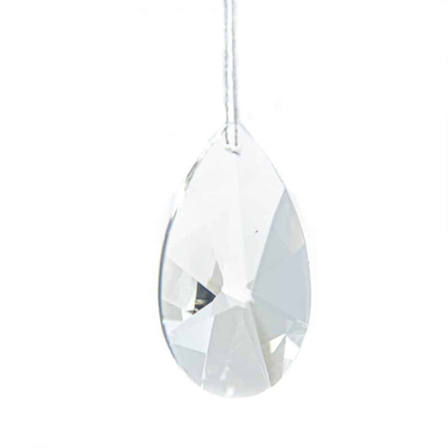 Rainbow Crystal Faceted Drop Large (63 mm)