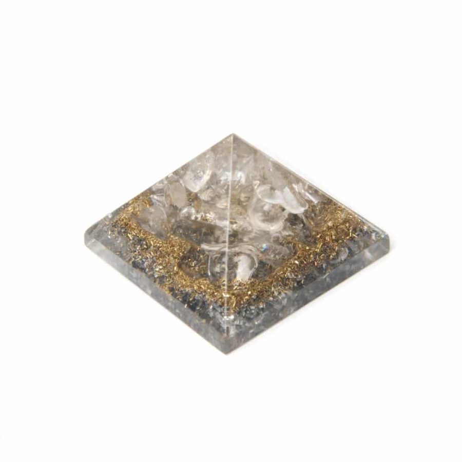 Orgonite Pyramid Mini Rock Crystal (25 mm)