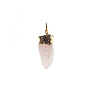 Pendant Rough Natural Rose Quartz - 6 cm