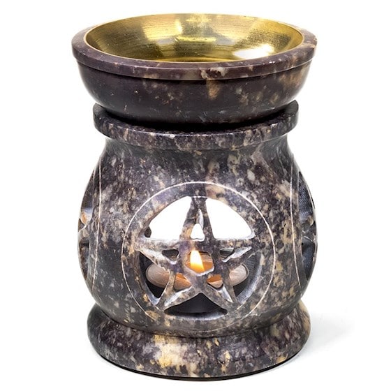 Oil Evaporator Pentagram Soapstone