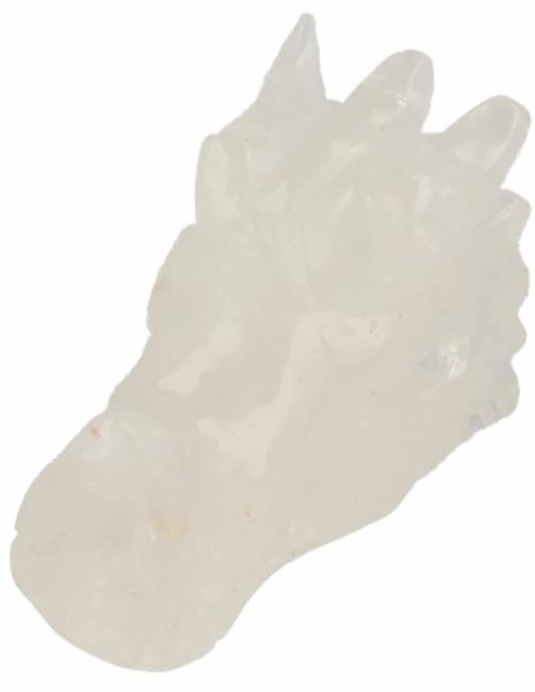 Rock Crystal Dragon Skull (50 mm)