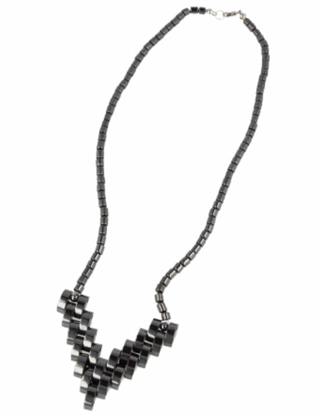 Hematite Half Moon Necklace