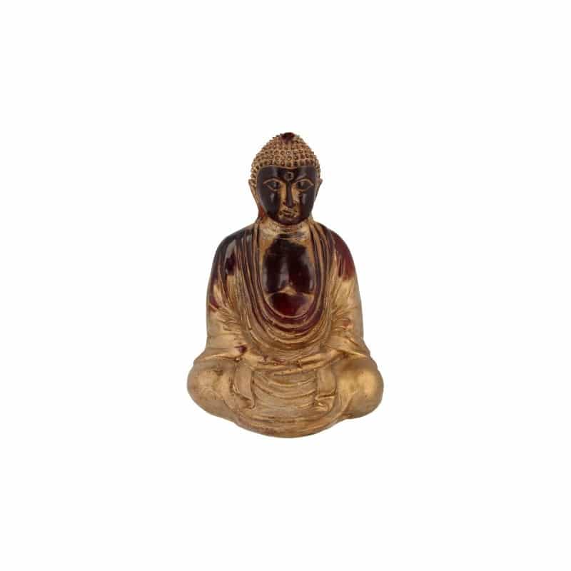 Japanese Buddha Statue Plastic Red - 15.5 x 12 cm