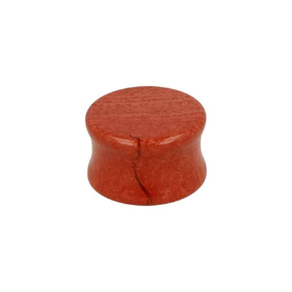 Plug Ear Piercing Red Jasper (20 mm)
