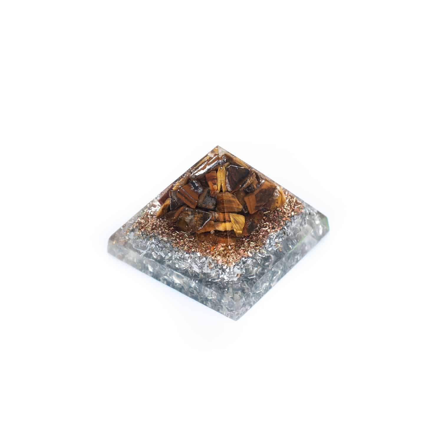 Orgonite Baby Pyramid with Tiger's Eye