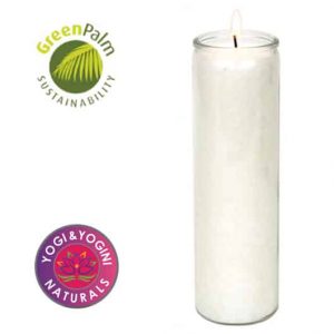 Candle White Unscented Stearin- 100 Hours
