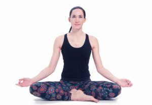 Yoga Legging Black with Mandala Organic S
