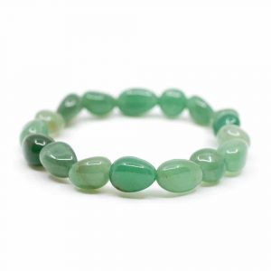 Gemstone Bracelet Green Aventurine Tumbled Stones