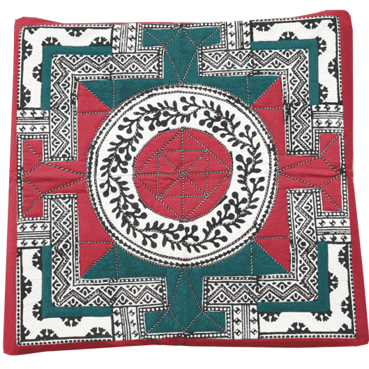 Fair Trade Meditation Matt (green-red)