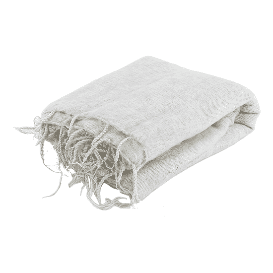 Meditation Poncho XL - White - Gray