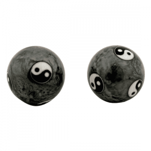 Baoding Balls Yin Yang Tai Chi Grey (4 cm)