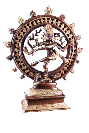 Shiva Nataraj Brass Two-colour - 20 Cm - Model 2