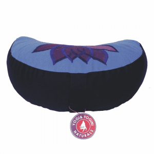 Meditation Pillow Half Moon Lotus (violet-blue)