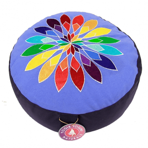 Meditation Cushion Flower (blue)
