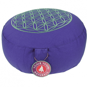Meditation Cushion Lifebloom Purple-silver