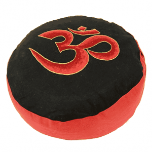 Meditation Cushion Ohm (Black And Red)