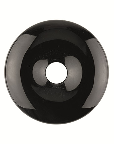 Obsidian Black Donut 40 mm