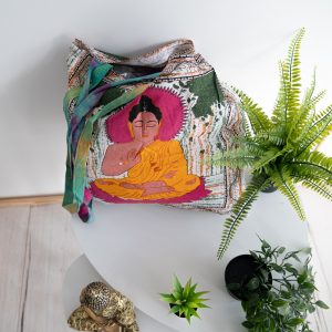 Tote Bag Cotton - Meditating Buddha (45 cm)