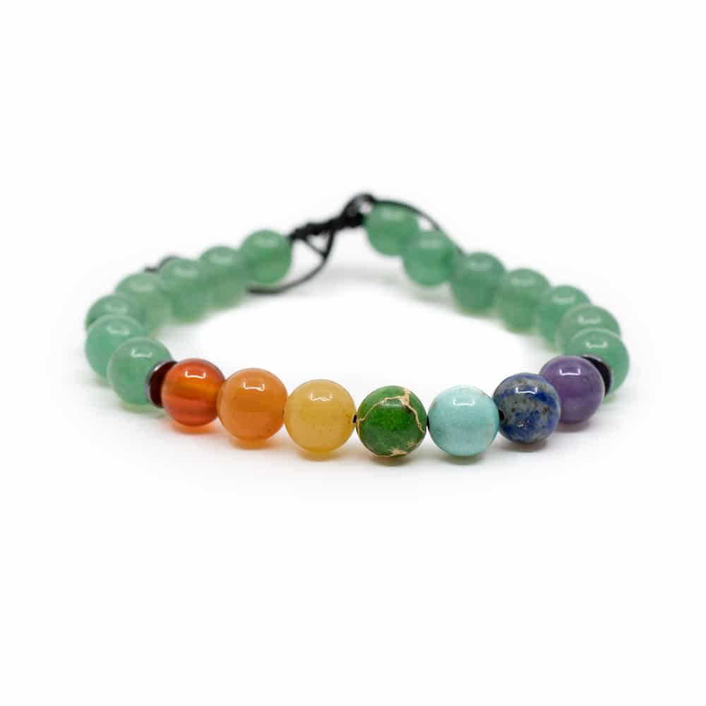 7 Chakra Gemstones Green Aventurine Bracelet