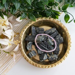 Gemstone Bracelet Rose Quartz (4 mm beads)