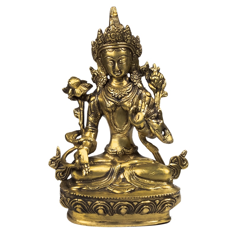 White Tara Brass - 20 cm