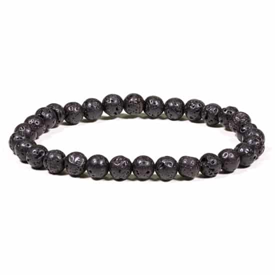 Bracelet Black Lava stone