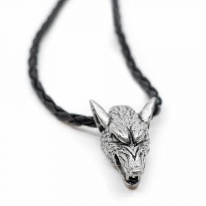 Protective Pendant Viking Silver-coloured Wolf