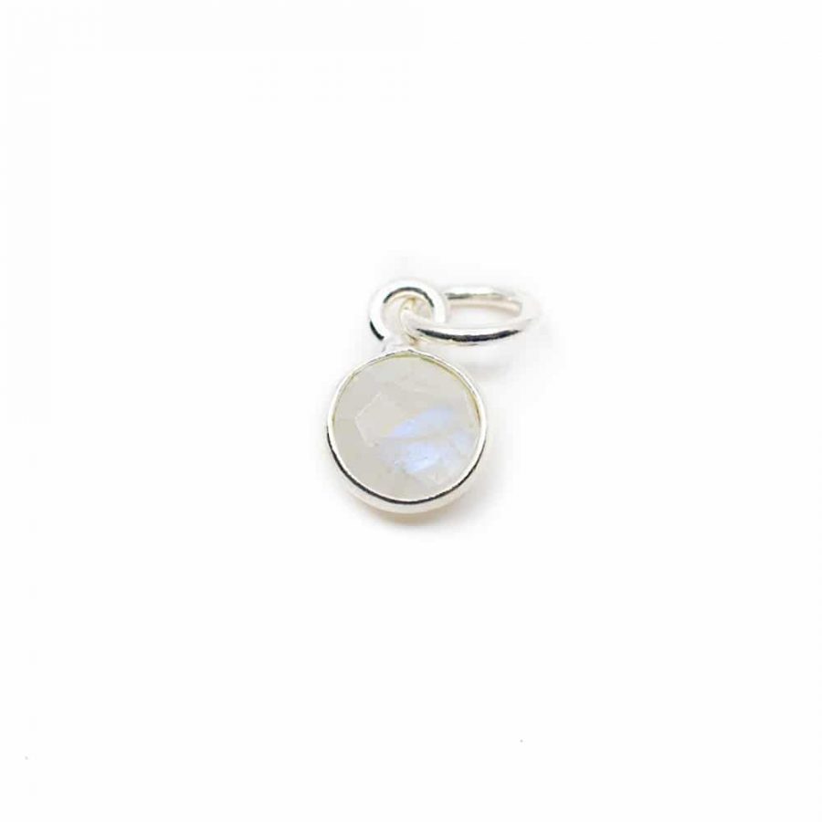 Birthstone Pendant June Moonstone 925 Silver (6 mm)