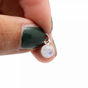 Birthstone Pendant June Moonstone 925 Silver (6 mm)