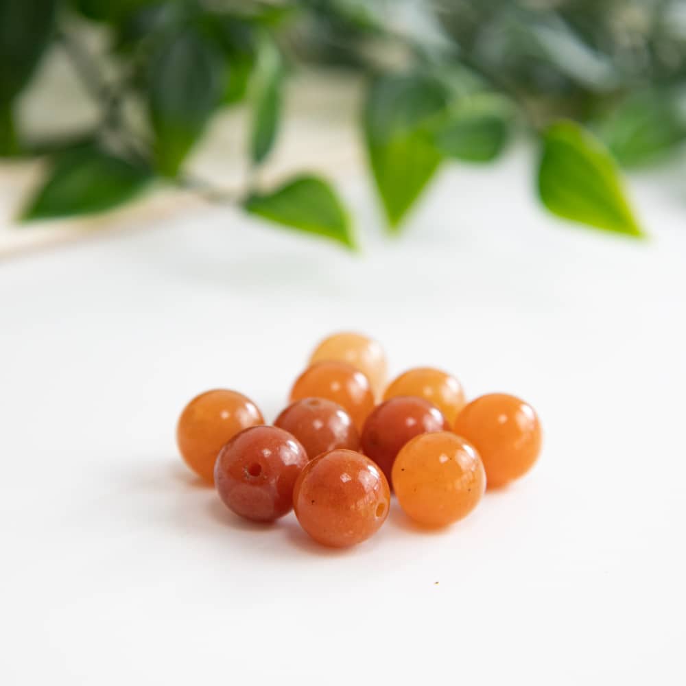 orange aventurine beads
