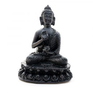 Buddha Stone - Black finish - Teaching (10 cm)